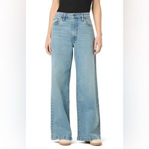 OAT New York Comfort Weave Denim High Rise Straight Leg Medium Wash Jeans Size 4